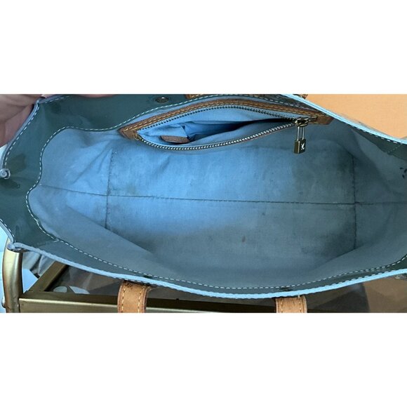 Louis Vuitton Monogram Vernis Bedford Handbag With Leather Handles - Silver & Br - Picture 12 of 12